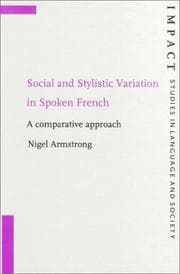 Tapa de Social and stylistic variation in spoken French