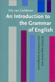 Tapa de An introduction to the grammar of English