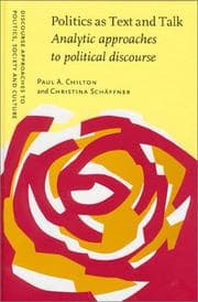 Tapa de Politics as text and talk