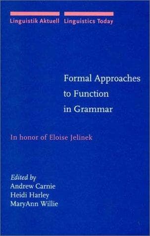 Tapa de Formal approaches to function in grammar