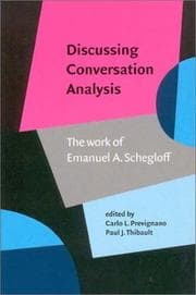 Tapa de Discussing conversation analysis