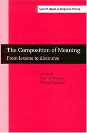 Tapa de The composition of meaning