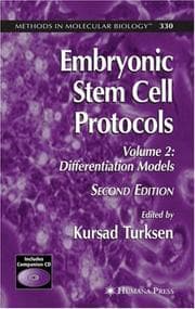 Tapa de Embryonic stem cell protocols