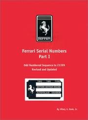 Tapa de Ferrari Serial Numbers Part I