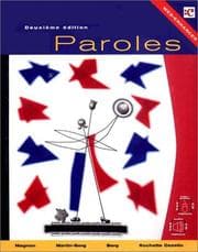 Tapa de Paroles (Text/Audio CD/CD-ROM Package)