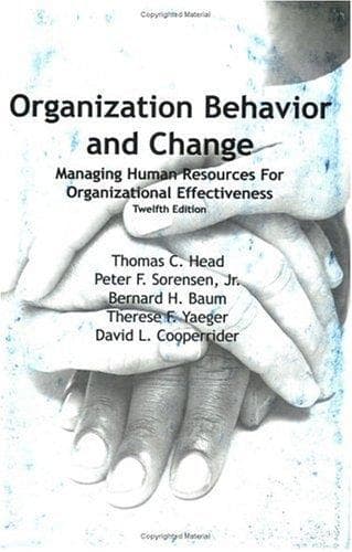 Tapa de Organization behavior and change