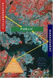 Tapa de Collaborative public management: new strategies for local governments