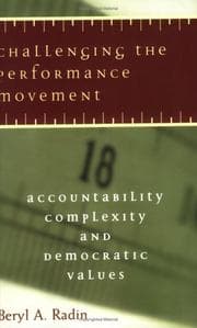 Tapa de Challenging the performance movement