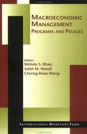 Tapa de Macroeconomic management