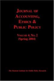 Tapa de Journal Of Accounting, Ethics & Public Policy, No. 2