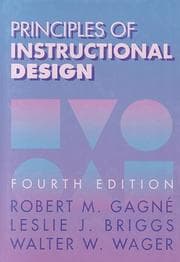 Tapa de Principles of instructional design