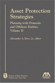 Tapa de Asset Protection Strategies, Volume II