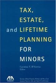 Tapa de Tax,  Estate,  and Lifetime Planning for Minors