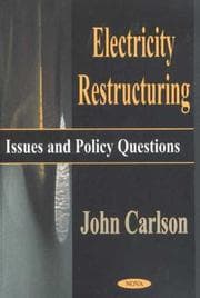 Tapa de Electricity Restructuring