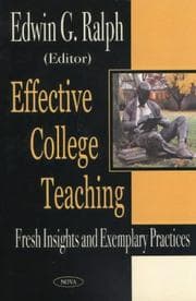 Tapa de Effective College Teaching