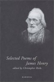 Tapa de Selected poems of James Henry