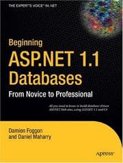 Tapa de Beginning ASP.NET 1.1 databases : from novice to professional