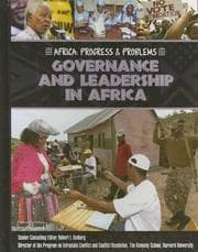 Tapa de Governance and leadership in Africa