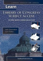 Tapa de Learn Library of Congress subject access