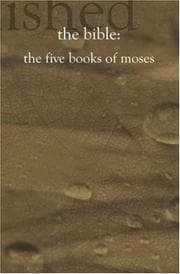Tapa de The Five Books of Moses