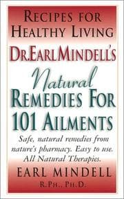 Tapa de Dr. Earl Mindell's Natural Remedies for 101 Ailments