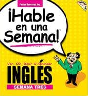 Tapa de Hable En Una Semana Ingles Semana Tres (Speak in a Week)