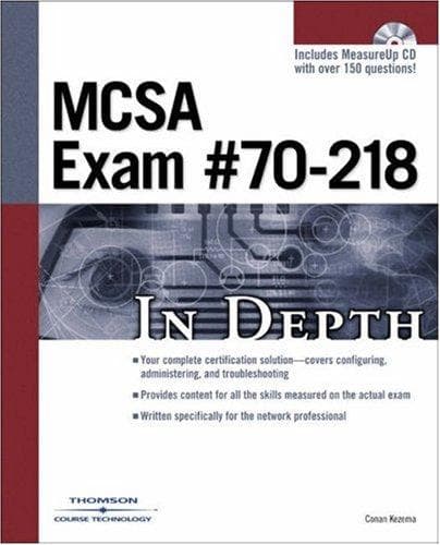 Tapa de MCSA Exam #70-218 In Depth
