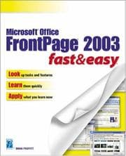 Tapa de Microsoft Office FrontPage 2003 Fast & Easy
