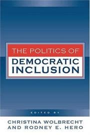 Tapa de Politics of Democratic Inclusion