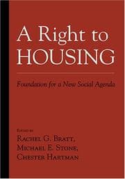 Tapa de A right to housing