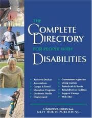 Tapa de The Complete Directory for People With Disabilities 2003/04
