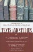 Tapa de The Apology of Aristides: On Behalf of the Christians Number 2 (Texts and Studies: Contributions to Biblical and Patristic L)