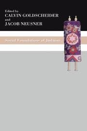 Tapa de Social Foundations of Judaism
