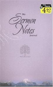 Tapa de My Sermon Notes Journal (Key Notes)