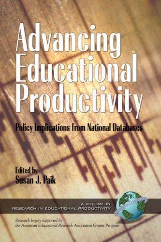Tapa de Advancing Educational Productivity