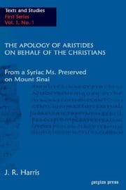 Tapa de The Apology of Aristides on behalf of the Christians