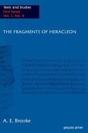 Tapa de The Fragments of Heracleon