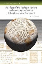 Tapa de The Place of the Peshitto Version in the Apparatus Criticus of the Greek New Testament