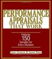 Tapa de Performance appraisals that work!