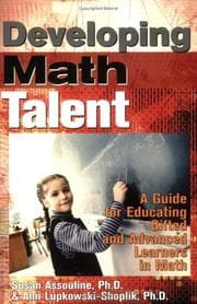 Tapa de Developing math talent