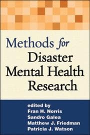 Tapa de Methods for disaster mental health research