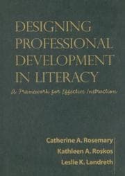 Tapa de Designing professional development in literacy
