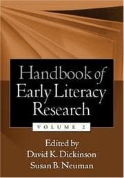 Tapa de Handbook of Early Literacy Research, Volume 2