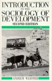 Tapa de Introduction to the sociology of development