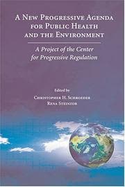 Tapa de A new progressive agenda for public health and the environment
