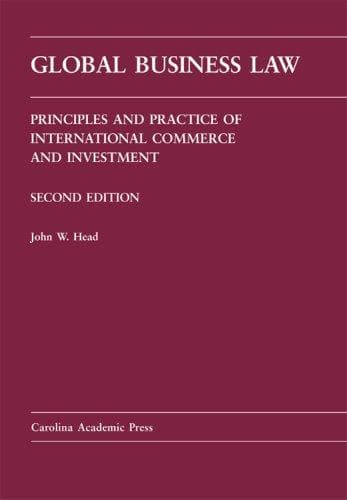 Tapa de Global Business Law