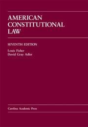 Tapa de American Constitutional Law, Seventh Edition (Law Casebook Series) (Law Casebook Series)