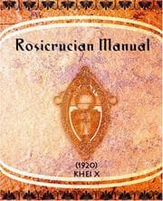 Tapa de Rosicrucian Manual (1920)
