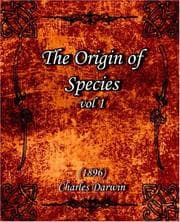 Tapa de The Origin of Species vol 1 (1896)