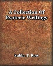 Tapa de A Collection Of Esoteric Writings (1910)